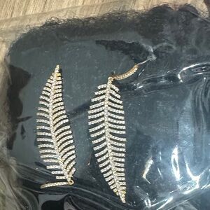 Elegant Gold and Silver Leaf Earrings